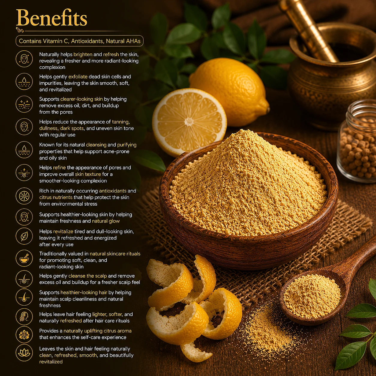 Lemon (Nimbu) Peel Powder - Image 2