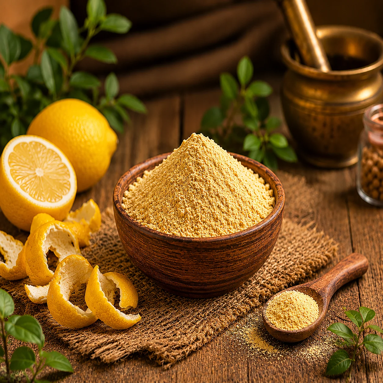 Lemon (Nimbu) Peel Powder