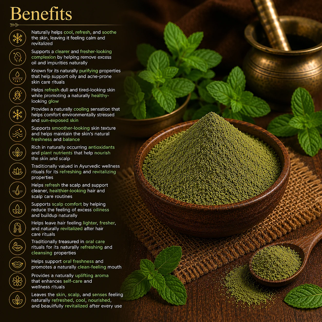 Mint (Pudina) Powder - Image 2