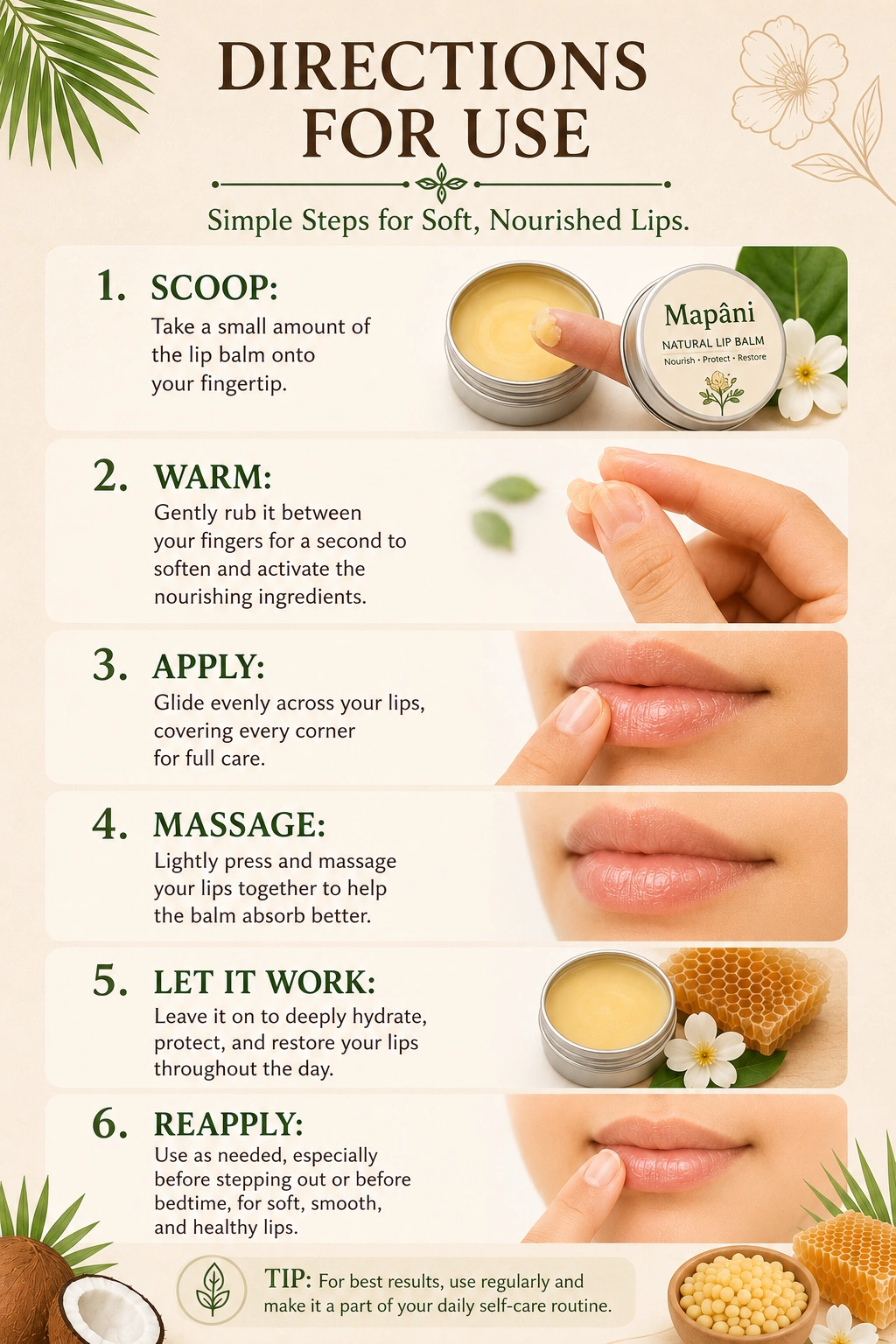 Nariyal Lip Balm for Soft Lips - 25g - Image 3