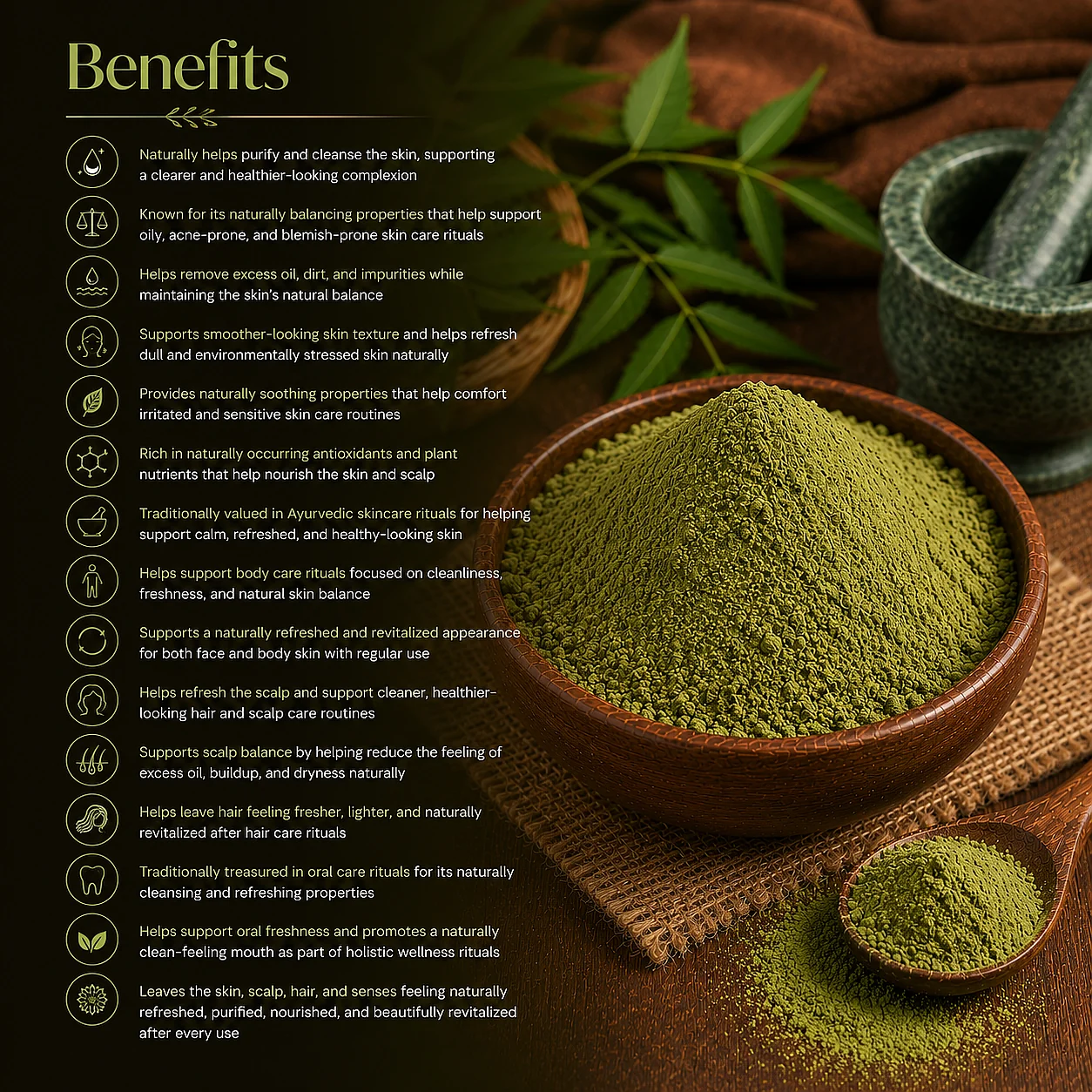 Indian Lilac (Neem) Powder - Image 2